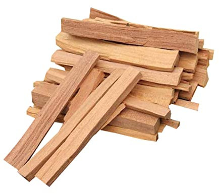 TOPBATHY 500g Sandelholz Räucherstäbchen für Meditation und Yoga zur Stresslinderung und Negativen Energienfreisetzung im Braunen Holzdesign