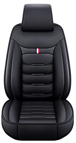 LICOME Auto Sitzbezüge Sets für Hyundai i20 i-20 I20 N, 5 Sitzer Wasserdicht Atmungsaktiv Leder Autositzbezug Vorne Hinten Schonbezüge, Innenraum Zubehör,A Black