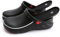 EXECAB Zapatos de Chef Resistentes al Aceite, Zuecos para Hombres y Mujeres, Zapatos de Cocina Antideslizantes, Zapatos de Trabajo de Seguridad para jardín con cómoda Plantilla Deportiva,Negro,42