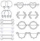 XSDSLS 9 Paar Nippelpiercing Set für Damen,Edelstahl Nippel Piercing,Kubischer Zirkonia Brustwarzenpiercing,Nippel Piercing Herz Barbell Ringförmig,Zungenpiercing für Frauen Mädchen