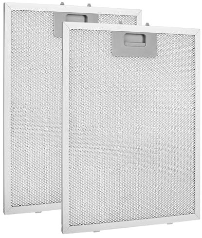 Ersatzfilter für Dunstabzugshaube, 300 x 250 mm, Metall-Fettfilter, 2 Stück, Universal-Abluftventilator, 5-lagig, Aluminium, Küche, Dunstabzugshaube, Fettfilter, Haubenentlüftungsfilter