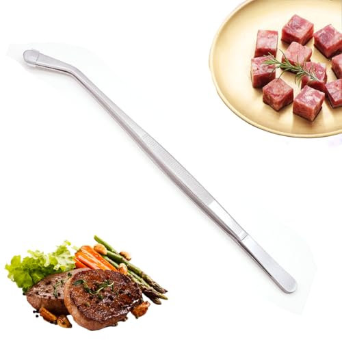 AWOGIPD 30cm Pinze Cucina Acciaio, Pinze Chef, Pinza Chef Professionali, Adatto per Cucina, Barbecue, Ristorante, carne, dolci, insalate e toast