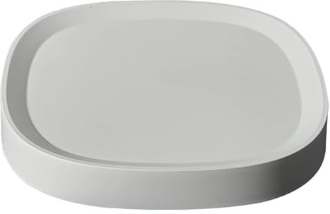 BTBTB Carrito for Plantas con Ruedas, Carrito Redondo for macetas, Carrito for Flores en macetas con Ruedas, Posavasos Redondo for Interiores y Exteriores(White,Diameter 26cm)