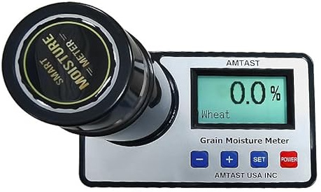 Coffee Moisture Meter, Grain Moisture Meter for 14 Kinds Grains Smart Moisture Tester Digital Display Coffee Cocoa Beans Wheat Corn Moisture Analyzer