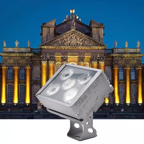 Faisceau De Lumière LED Projecteurs - Spot Encastrable LED, Spot LEDs Rectangulaire D'extérieur, Étanche IP65, Pour Éclairage Mural, Idéal Pour Terrasse, Jardin, Allée Ou Paysage.(Yellow,15W-220V)