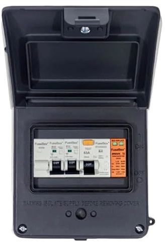 Fuse Box A65GRAXGY IP65 Garage Consumer Unit with SPD Grey