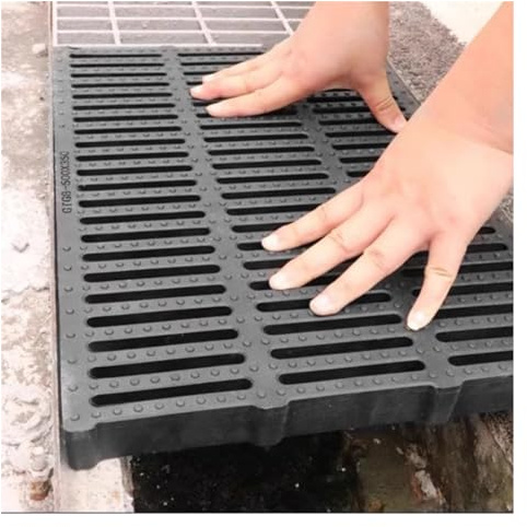 Filtro di scarico rettangolare resistente in resina cava – efficiente copertura per grondaia per giardini, vialetti e garage – ottimizza il drenaggio dell'acqua e previene gli intasamenti