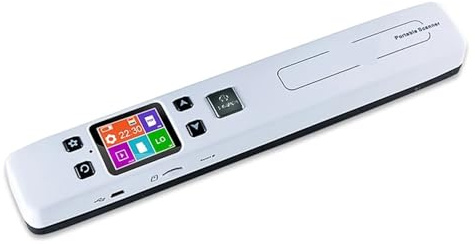 Document Scanner, A4 Mini Portable Document & Images Photo Scanner, 1050 DPI JPG/PDF Handheld High Speed Scanner For School Business Use(Bianco)