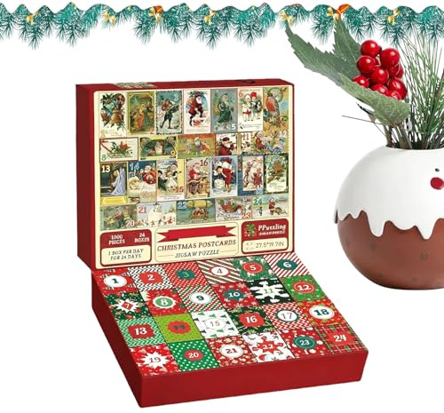 2025 Weihnachts-Adventskalender, Familienspiel, 24 Tage Countdown für Kinder, für Männer, Frauen, Mädchen, Jugendliche