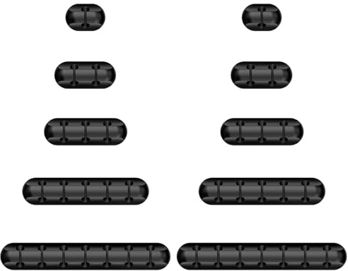 2 Set Di Set Di Apparecchiature Per La Gestione Dei Cavi In Silicone, Fibbia Di Fissaggio Per Cavo Dati Desktop, Autoadesiva E Fissa, Adatta Per Uffici E Case.