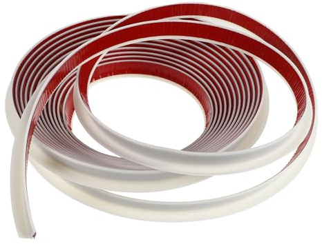 ibasenice Grondaia Versatile e Protettiva in Pvc a Forma di J per e Raccoglitrice Acqua Piovana Bianca e Installazione Facile per Tettoie