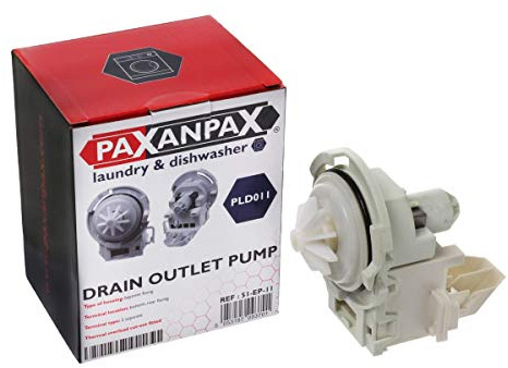 Paxanpax PLD011 Waschmaschinenablaufpumpe für Bosch SGI, SGS, SGV; Siemens SE; Neff; Hotpoint DC, DF, DWF Serie