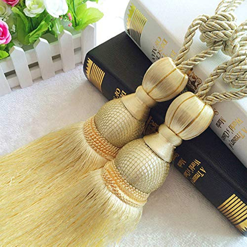 Fibbia per Tende 2 Pezzi Oro Appeso Palla 11 Colori Gancio per Tende Appeso Palla Fasciatura Frustata Decorazione Lobbing Nappa Decorazione della Casa 8
