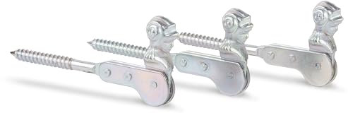 Alberts 314682 Fensterladen-Feststeller | Frauenkopf, zum Einschrauben | galvanisch verzinkt, dickschichtpassiviert | 129 mm | 3er Set