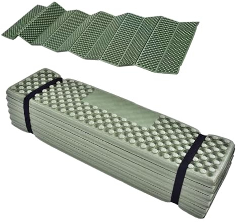 Faltbare Schaumstoffmatte, Faltbare Outdoor Camping Schlafmatte wasserdichte Matte Rest Matte, Tragbar Outdoor Schaumstoff Campingmatte Faltbare Strandzelt Isomatte wasserdichte Matratze(Grün)