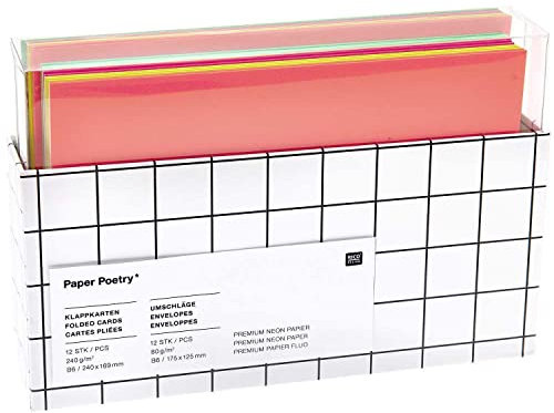 Kartenset B6, Neon Mix, FSC MIX