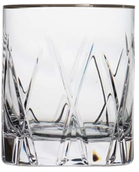ARNSTADT KRISTALL Premium Whiskyglas London clear (10 cm) Kristallglas mundgeblasen · handgeschliffen · Handmade in Germany · inkl. echtem Platinrand