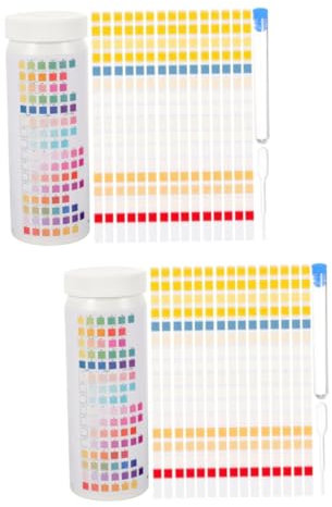 Mobestech 2 Sets Wasserteststreifen Für Trinkwasser 16-in-1-heimtest-kit Genaue Wasserprüfung 50 Stück * 2
