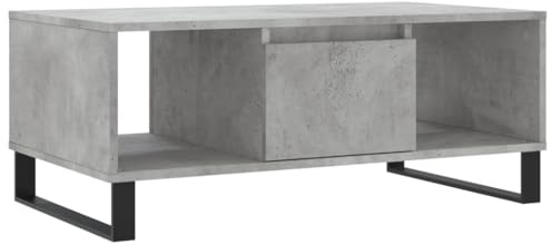 vidaXL Couchtisch Betongrau 90x50x36,5 cm Holzwerkstoff