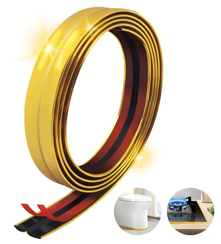 SNAIL GARDEN 10Ft/3M Moulure murale autocollante, moulure flexible d'angle mural, bande de calfeutrage en PVC pour la salle de bain, la cuisine, l'évier et la baignoire, bord de mur