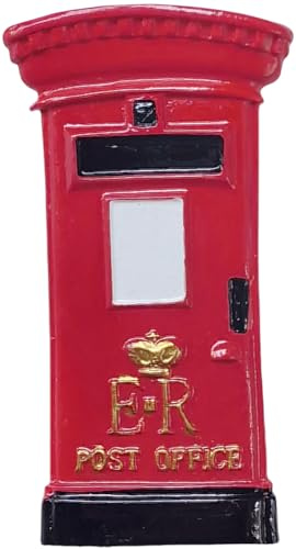Kühlschrankmagnet mit 3D-Briefkasten, London, England, Großbritannien, Touristen-Souvenir, Kühlschrankdekoration, handbemalt, Handwerk