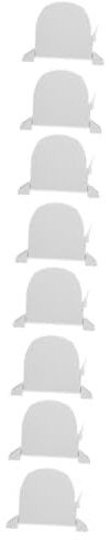 Amosfun 8 Piezas Recogida De Bobina Soporte para Cable De Persianas Enrollables Enrollador De Cable De Soporte De Cuerdas para Sombrillas. El Plastico