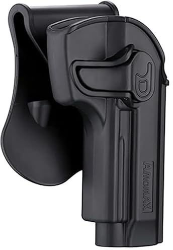 Amomax Holster für 92 | Starre Hülle für Airsoft-Modelle 92. Drehbar um 360°. Hülle für Gürtel.