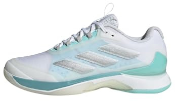 adidas Femme Avacourt 2 Tennis Shoes Chaussures, FTWR White/Silver met./Flash Aqua, 39 1/3 EU