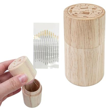 s Nähmaschinenkissen, Nadelkissen, Nadelball für tragbare Nähmaschine, Bastelkissen mit Deckel, Aufbewahrungsbox für Holznadeln, Quilling-Werkzeug