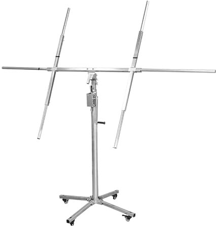 plattenheber rigips Sheetrock Lift Trockenbau-Hebebühne für schwere Beanspruchung – 360° verstellbarer Trockenbau-Wagenheber für Decke und Wände mit Organizer-Tasche – Trockenbau-Hebebühne, Roll-Hebeb