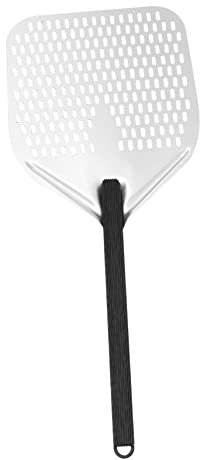 NAMOARLY 1pezzi Pizza Peel di Perforato Spatola per Pizza Rimovibile Utensile da Cucina per Forno con Manico di Facile da Usare e Pulire