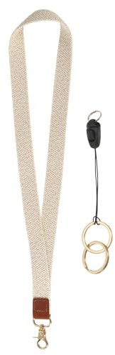 PATIKIL Elastic Lanyard for Keys, Cute Keychain Neck Lanyard for Women Men Teacher Long Keychain Braid Strap