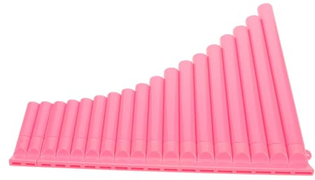Vaguelly Panflöte Traditionell Chinesisches Musikinstrument zum Üben für Anfänger Schüler Leicht zu Lernen Rosa Farbe