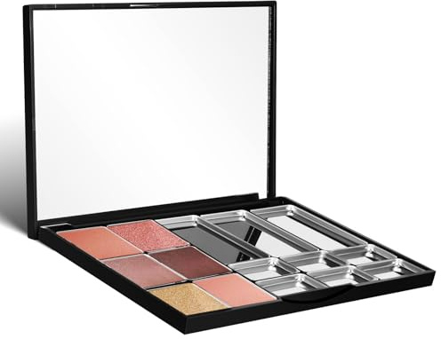 Homoyoyo Leere Make Palette Abs aus mit Magnetische Lidschattenpalette Stabilem Flache Design Spiegel Quadratische Up und für Reisen und Geschäftsreisen
