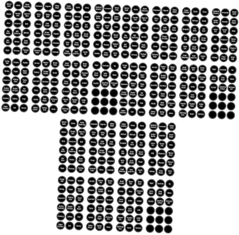 HOMSFOU 3 Series Etiquetas Adhesivas Para Ingredientes Y Especias Impermeables Y Resistentes Al Aceite Pegatinas Para Frascos De Cocina Blancas Sobre Fondo Negro Práctico 144 Piezas X 3