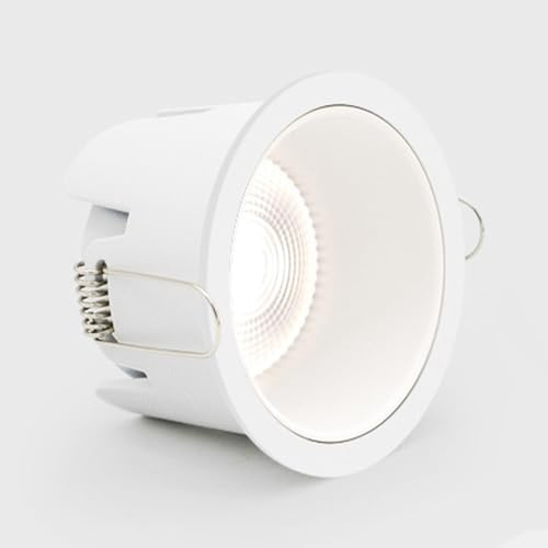 Elegante Foco LED empotrable de Techo de 8,4 cm, luz descendente direccional de 7 W, diseño de Montaje Empotrado, lámpara de Aluminio para decoración del hogar.