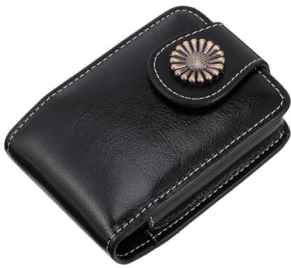 Healeved Trousse Lèvres Petite avec Miroir Intégré Étui Portable Cuir PU et Élégant pour Maquillage Déplacement