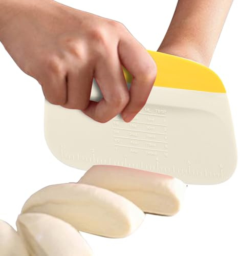 raschiettoDa Banco Da Cucina – raschiettoPer Pasta Con Segno In, raschiettoPer In PP | Taglierina Flessibile Per Glassa Fondente Per Torte Di Pane Con Foro Per Riporre I Ganci Per Mes