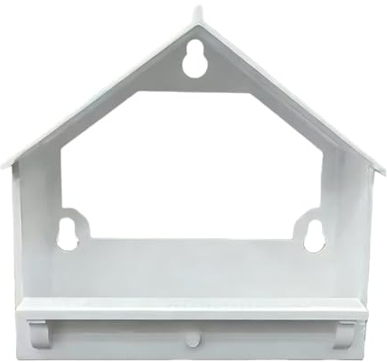 Tyinerc Distributeur de nourriture pour fenêtre - Crochet décoratif - Dos transparent - Distributeur de nourriture pour oiseaux pour l'extérieur - Pour l'extérieur, fenêtre de jardin, balcon d'hiver