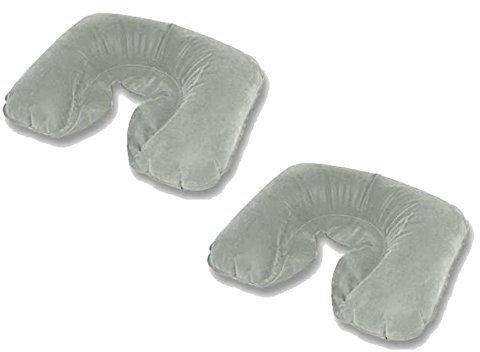 MaxxGoods Nackenkissen Nackenhörnchen Reisekissen aufblasbar (2 Stück)