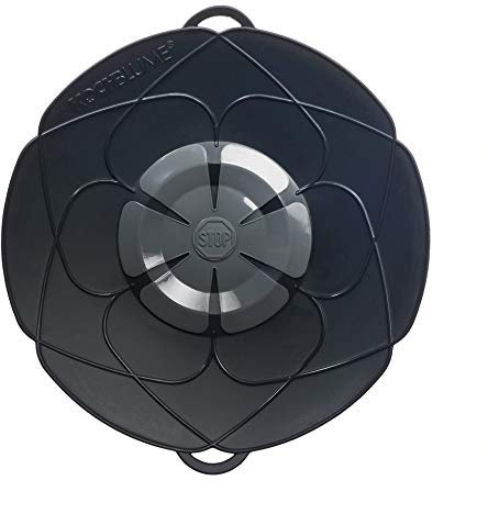 Kochblume L 29cm | Überkochschutz | Spritzschutz | für Töpfe von 14-24cm geeignet | Ein Deckel für alles, Variante 29 cm 14-24 cm, Kochblume Farbe:Anthrazit L 29cm