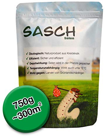 SASCH Selen® für 300m² – Selen-Kalk zur Bodenverbesserung – gezielt für belastete Wurzelzonen – bei Wurzelfraßschäden im Rasen und Garten – Depotwirkung, ohne chemische Keule – ideal fürs Hochbeet