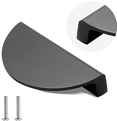 Zorfeter Tiranti per cassetti neri opachi, 5-1,3 cm, 4 pezzi