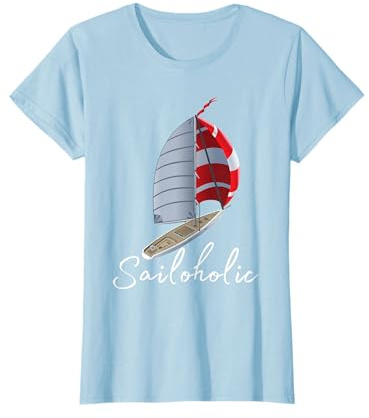 SAILoholic, segeln Damen Segelboot Zubehör Nautik Segler T-Shirt