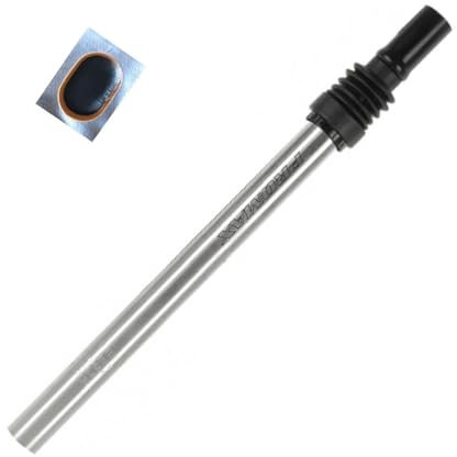 Promax SP-584 gefederte Fahrrad Kerzensattelstütze Sattelstütze Ø 25,4/350 mm inkl. Schlauchflicken