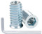 40 Pièces Insert Fileté Bois M8 x 15mm, Leryati Inserts M6 D'écrou Borgne Ecrou Hexagonal, Zinc Douille Filetée Insert a Visser Insert Écrous à Visser Fileté, Manchons à Visser Vis Tête Insert Bois