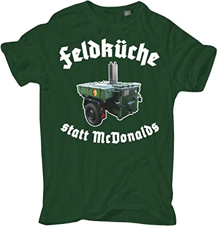 Spaß Kostet Übergröße 3XL - 8XL Herren Tshirt Feldküche DDR NVA Gulaschkanone Militärtechnik