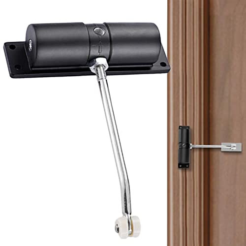 BERGSMA Spring Door Closers - -Closing Hinges Gate Door Closers - Soft Closing Spring-Loaded Door Closer for Garden Gates, Sheds, Fences, Screen Doors
