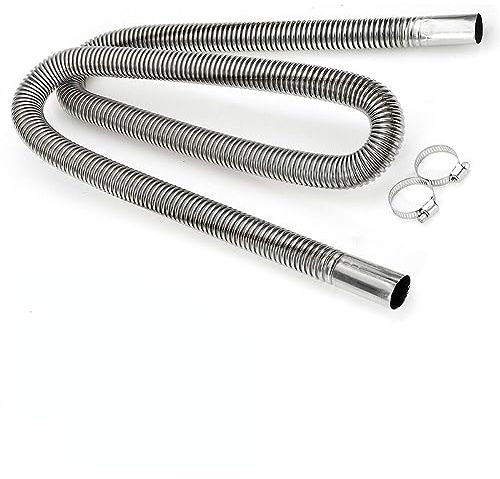 ø 25mm Edelstahl Abgasschlauch für Stromerzeuger Abgasrohr Auspuff Schalldämpfer Abgasrohr für Diesel Heizung 60~200cm (300cm/118inches)