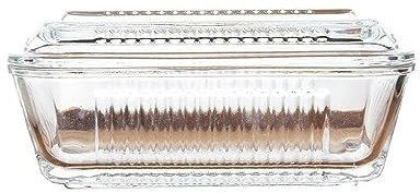 Boîte de Rangement de Beurre avec Couvercle, beurrier en Verre avec Couvercle, beurrier Good Grips, boîte à Beurre carrée Transparente, Rangement d'accessoires de Cuisine Traditionnels